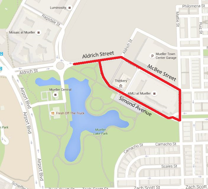 Where to Park at Mueller Austin