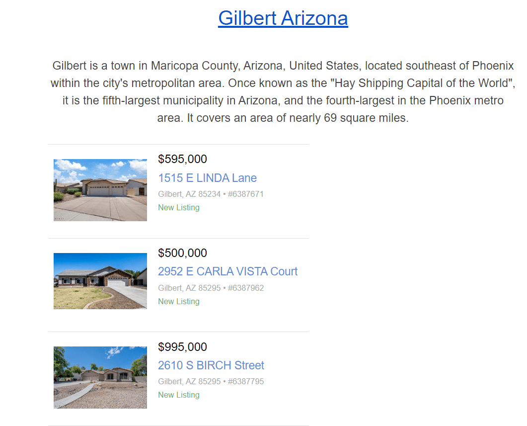 My home, Gilbert Arizona, new homes hitting market for