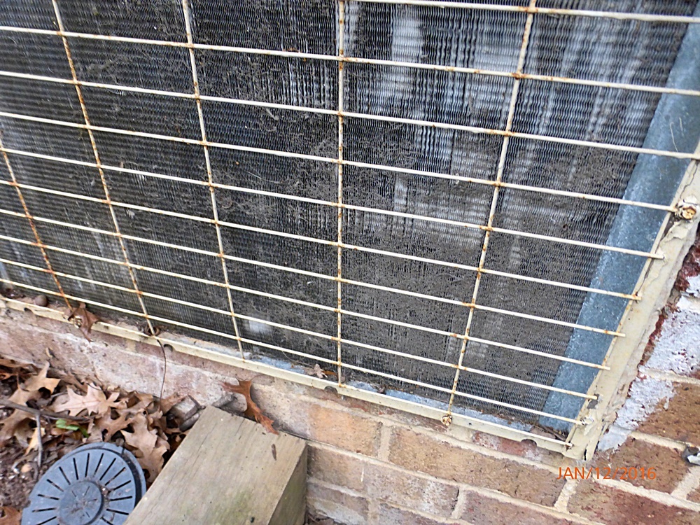 Dirty Air Conditioner Fins And Coils