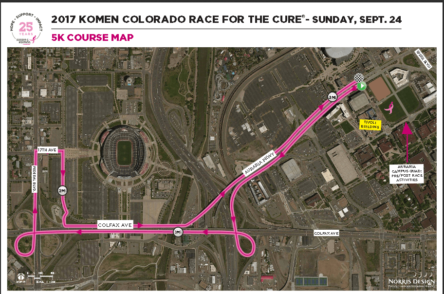 Race For The Cure Denver Map Komen Race for the Cure Denver CO 2017