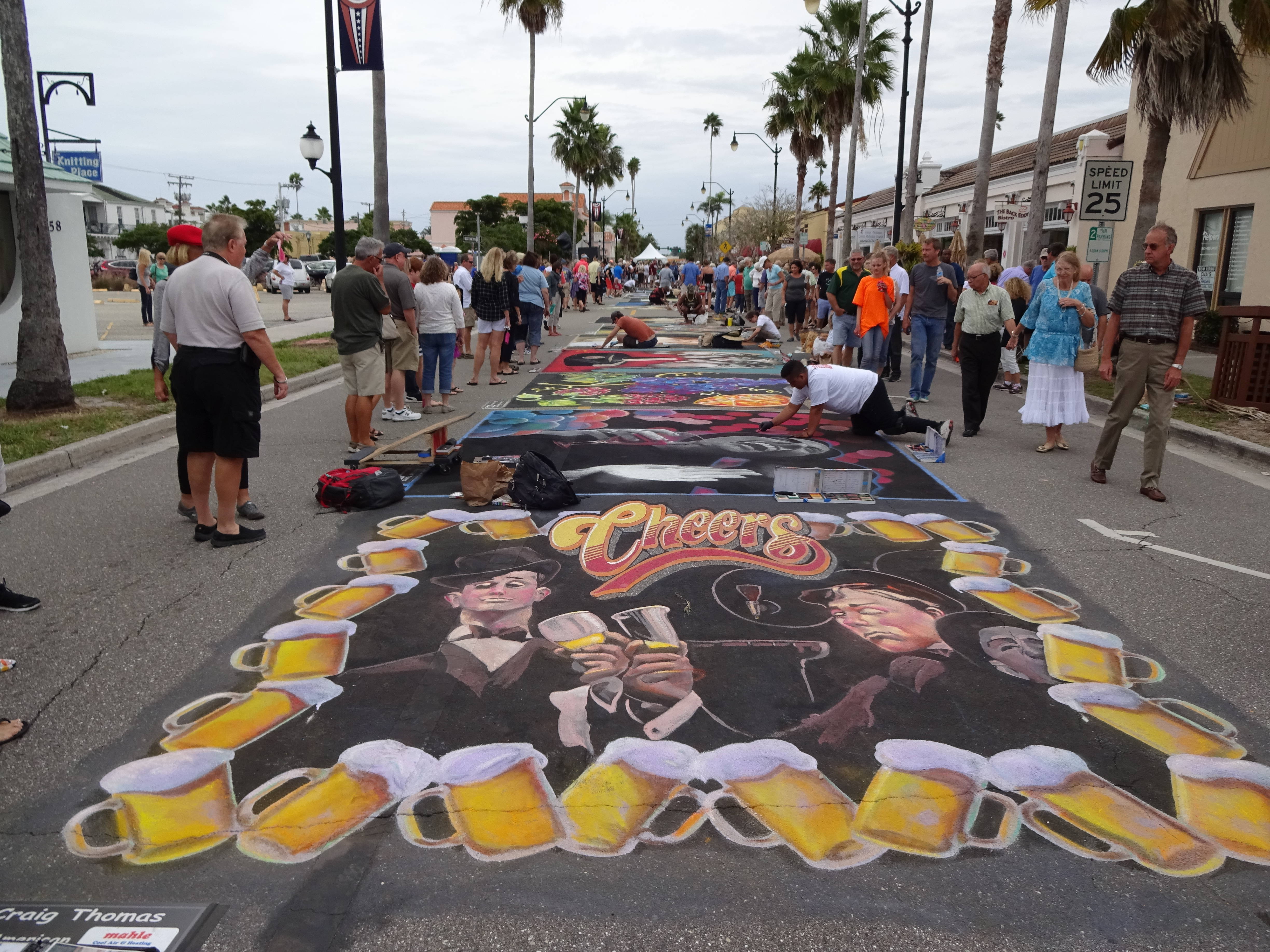 Sarasota Chalk Festival in Venice 2015