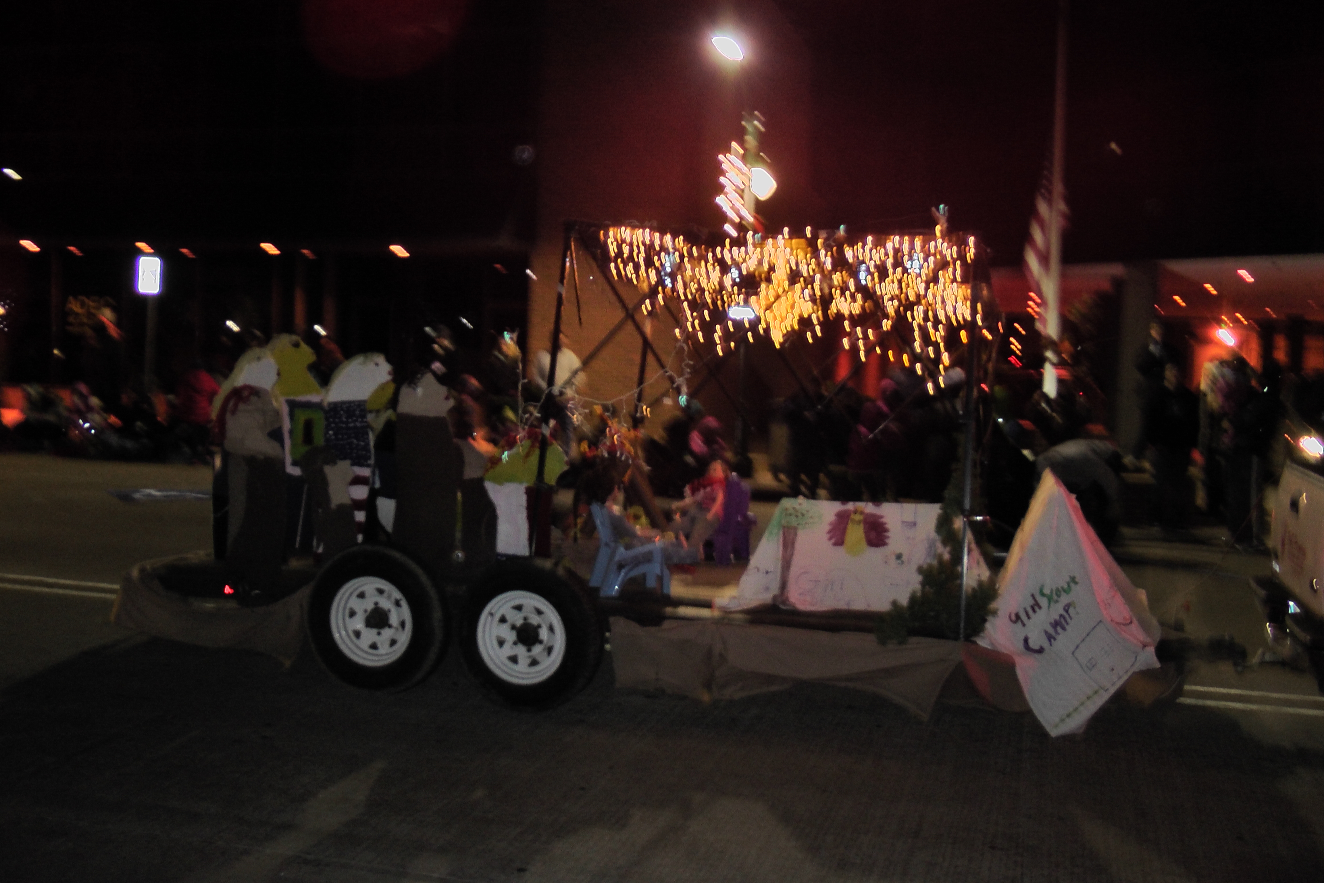 Elkhart Winterfest 2013 Christmas Parade, Santa brought the North Pole