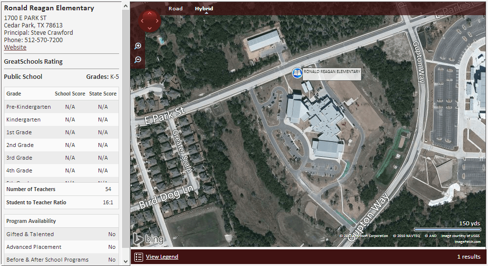 Homes near Ronald Reagan Elementary School in Cedar Park Texas