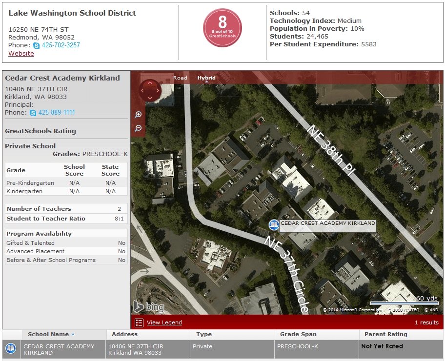Homes Near Cedar Crest Academy in Kirkland, WA