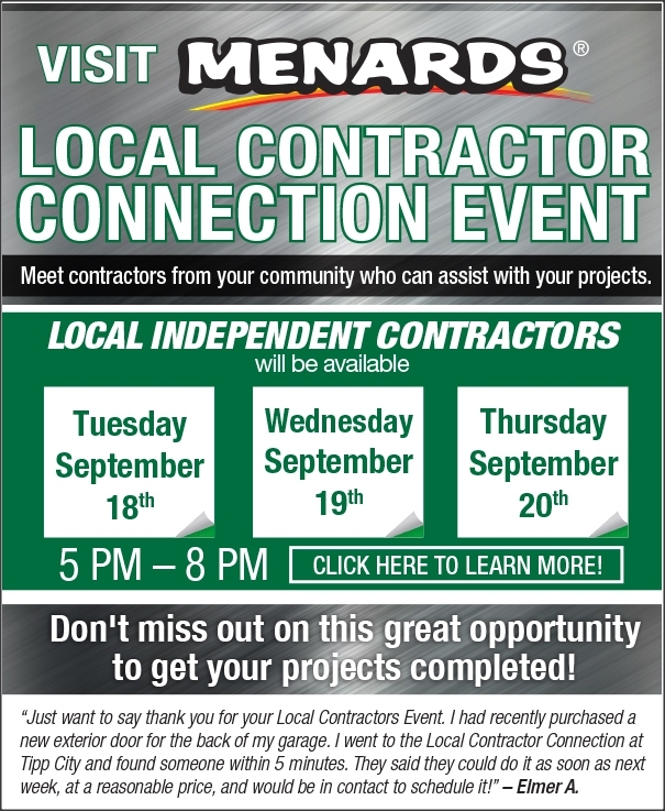 Meet the Contractor days at Menards