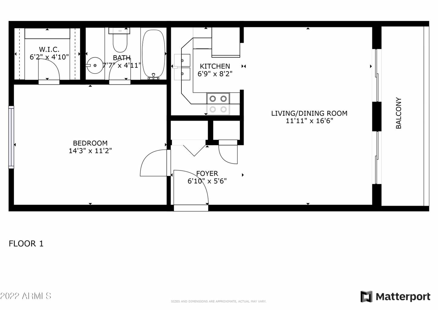 One bedroom condo for sale in Gated Community Phx Con