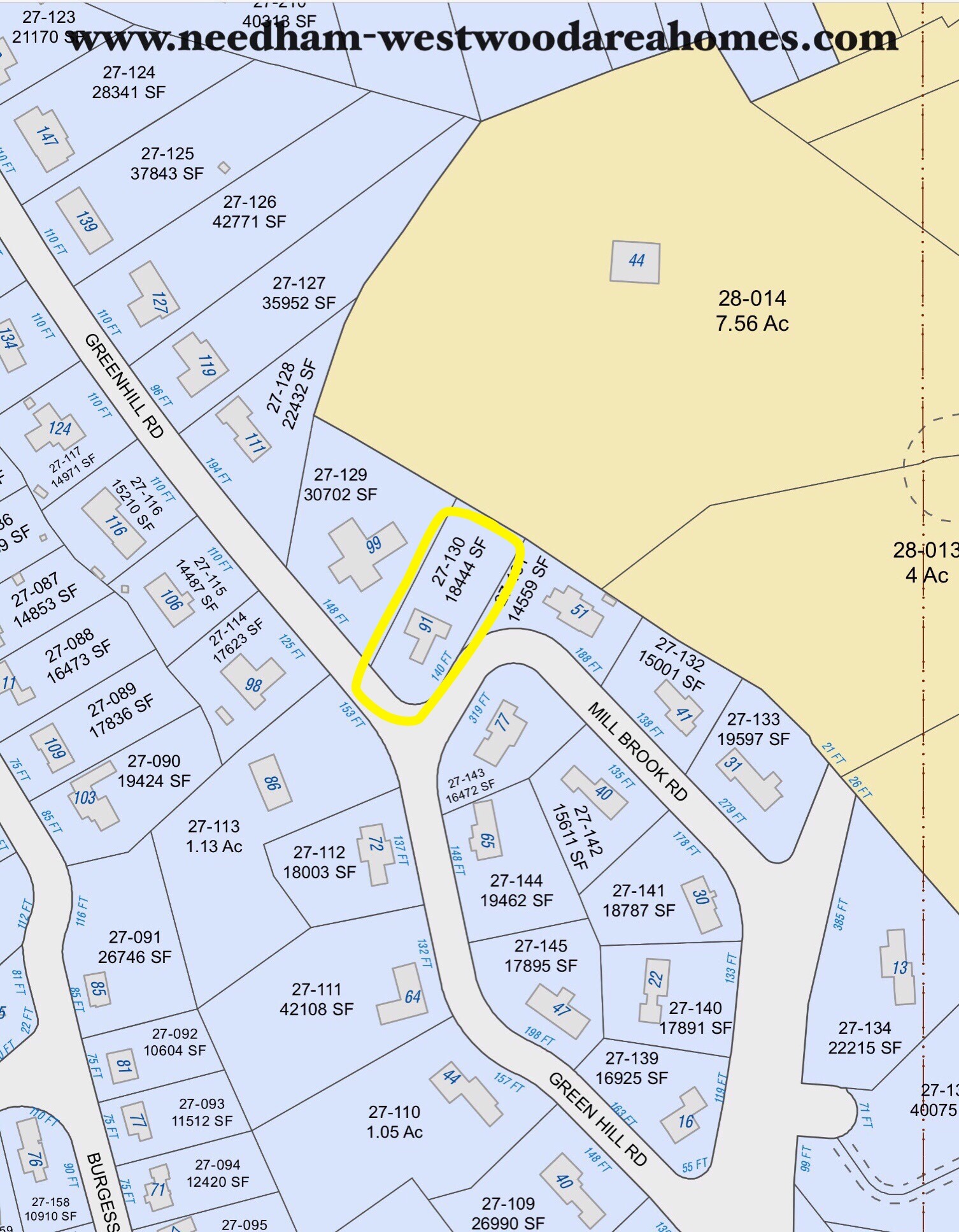 Ranch for Sale at 91 Greenhill Rd., Westwood, MA. 02090