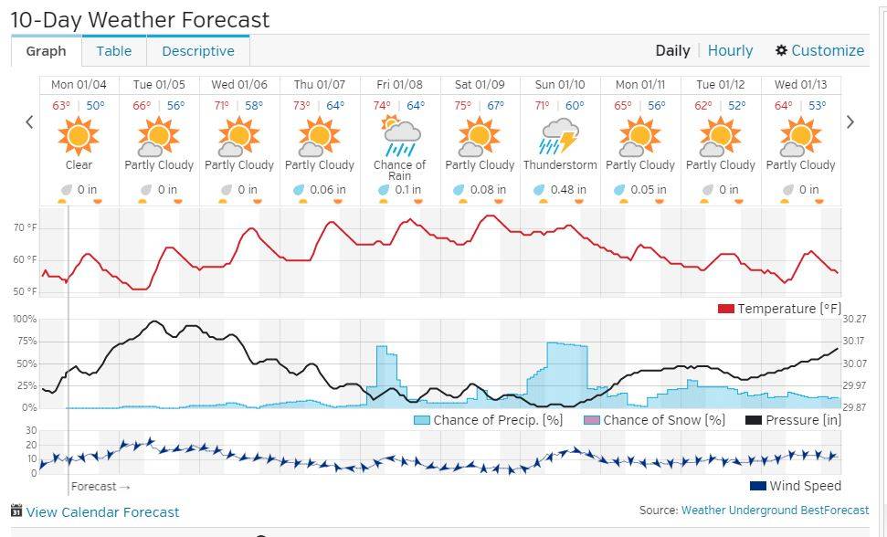 Cool Start to the Year in St. Pete