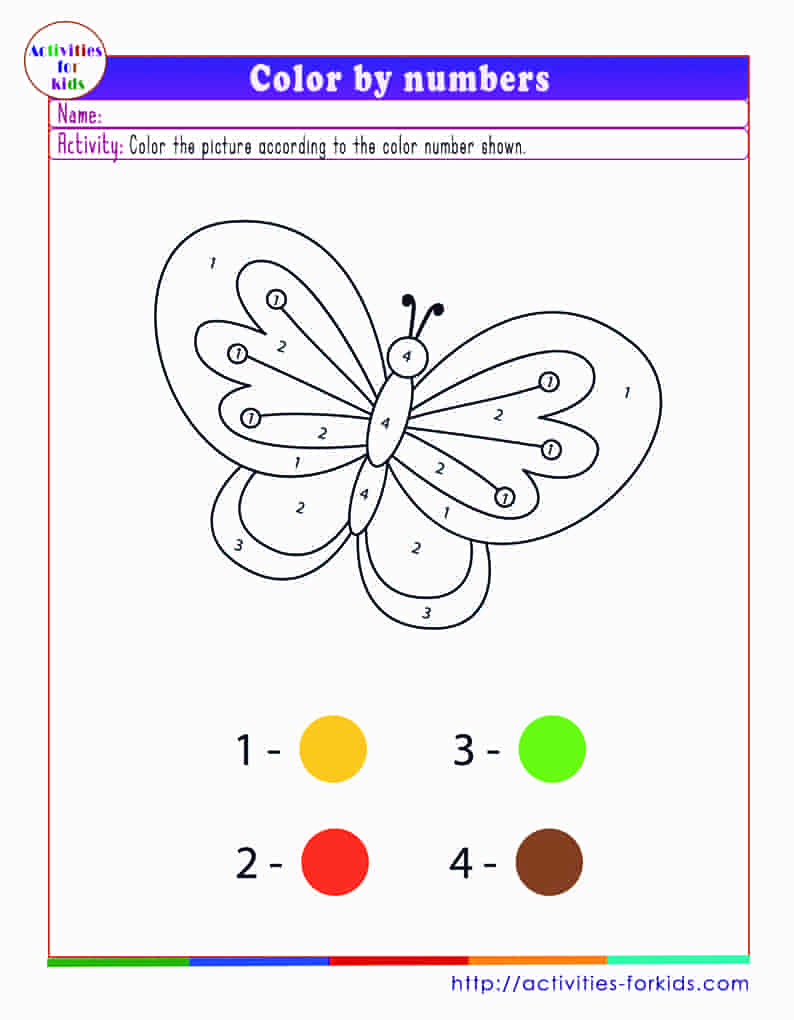 Color by number coloring pages printable