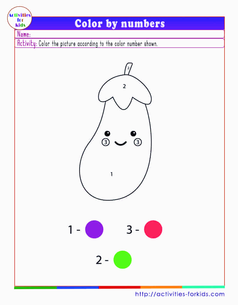 Color by number coloring pages printable