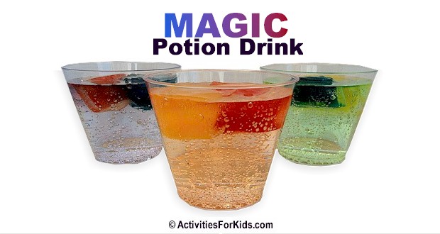 Magic Potion Drink Recipe for Kids Color Wheel Activity