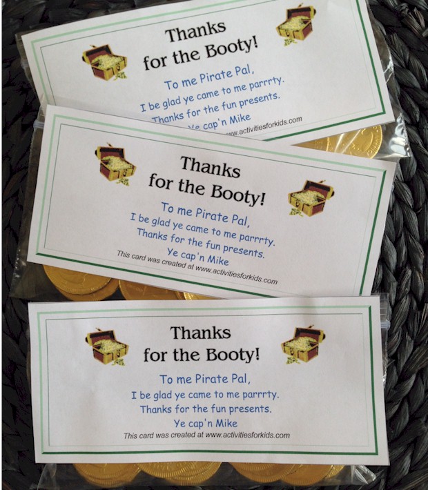 Pirate Birthday Party, Inexpensive Ideas for games and Free printables