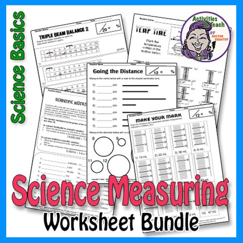 Scientific Measurement Mega Worksheet Bundle - Activities to Teach
