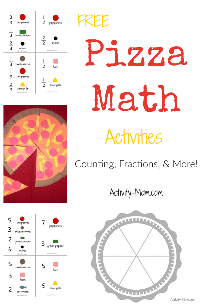Pizza Math Activities (free printable) The Activity Mom