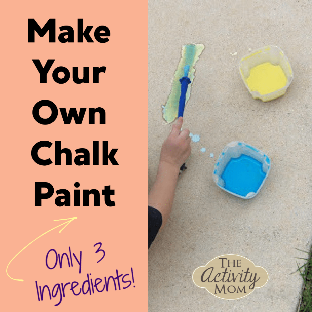 Sidewalk Chalk Paint Make Your Own The Activity Mom