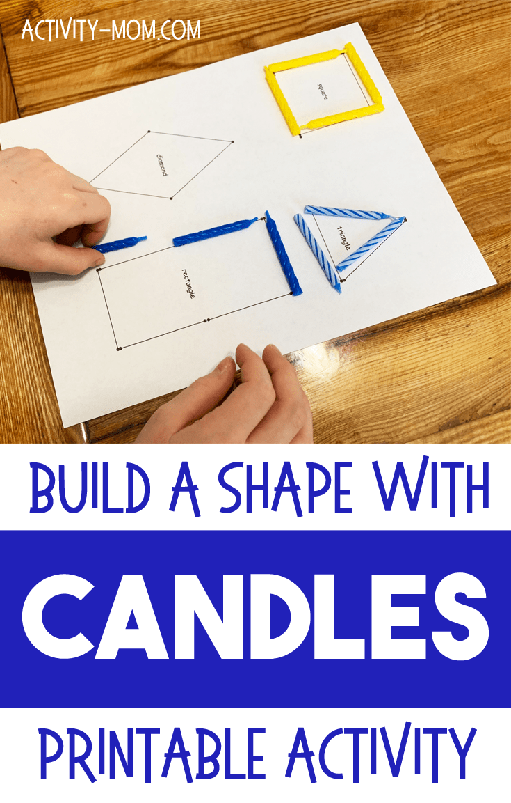 Candle Shapes (printable) The Activity Mom