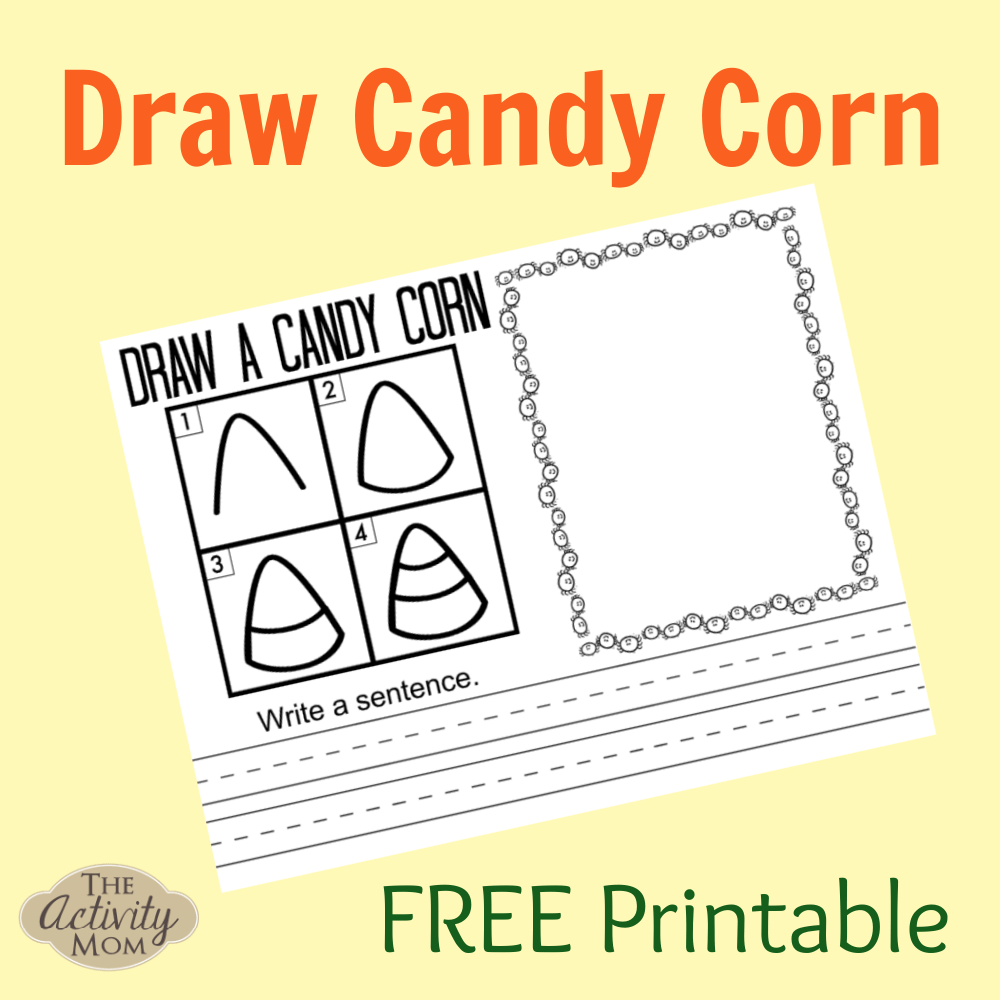How to Draw Candy Corn The Activity Mom