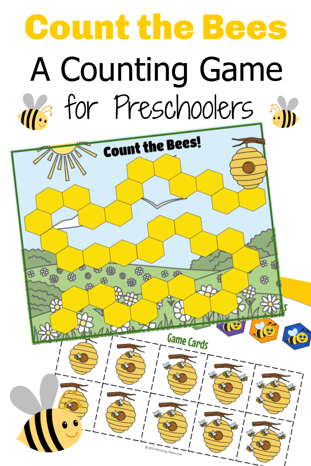 Bee Counting Game - The Activity Mom