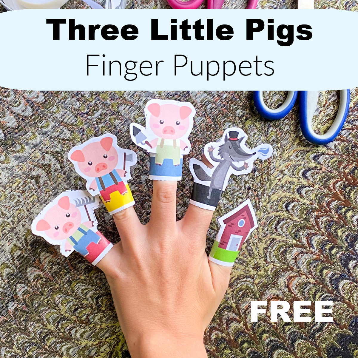 Finger Puppets for Kids (free printable) The Activity Mom