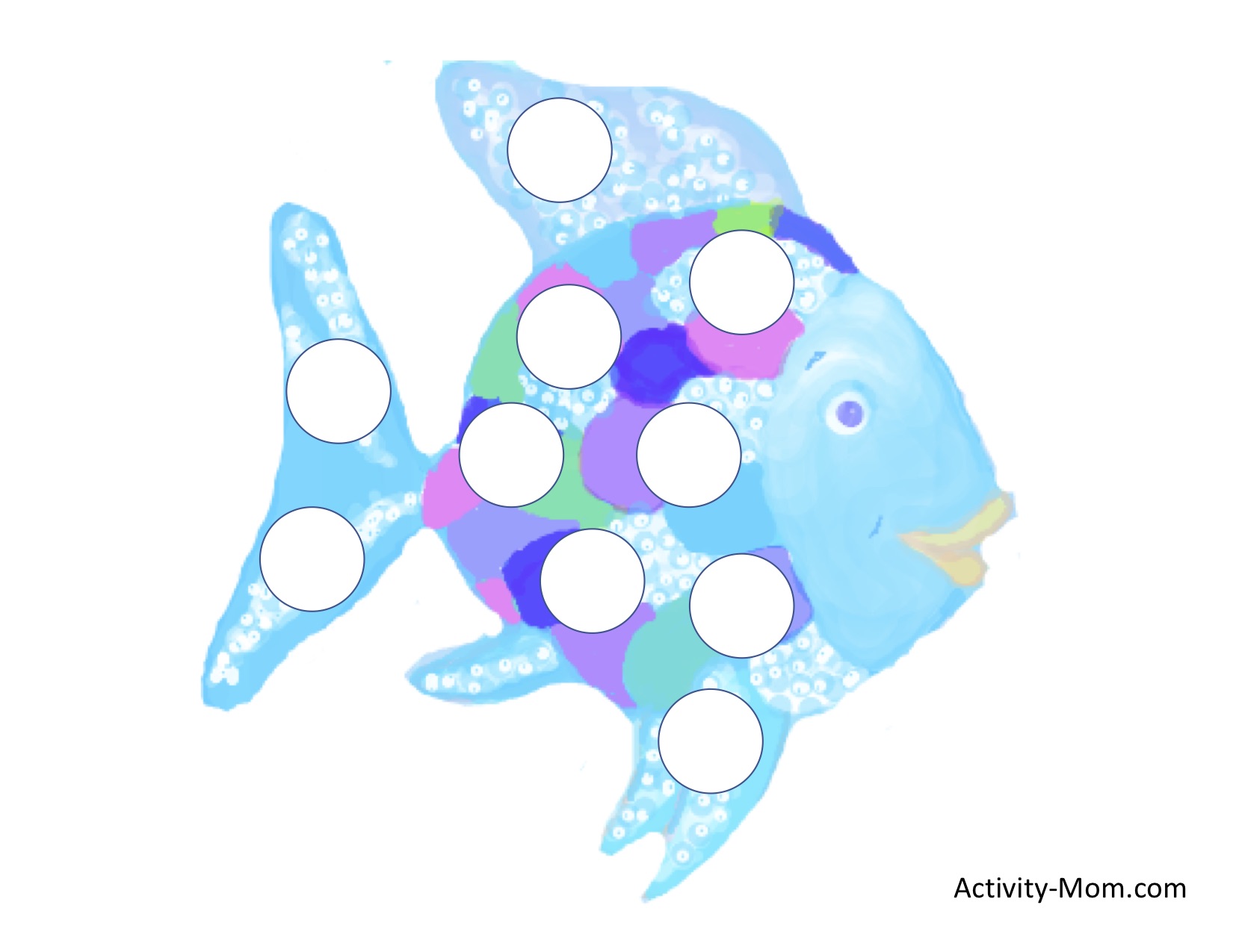 Rainbow Fish Template Printable