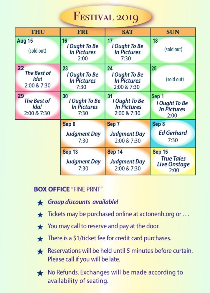 Nh Events September 2023 Festival Calendar 2019