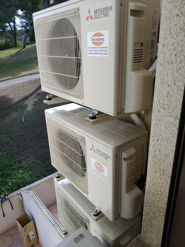 Installation of 3 Mitsubishi Air Conditioner Splits AC Torrevieja