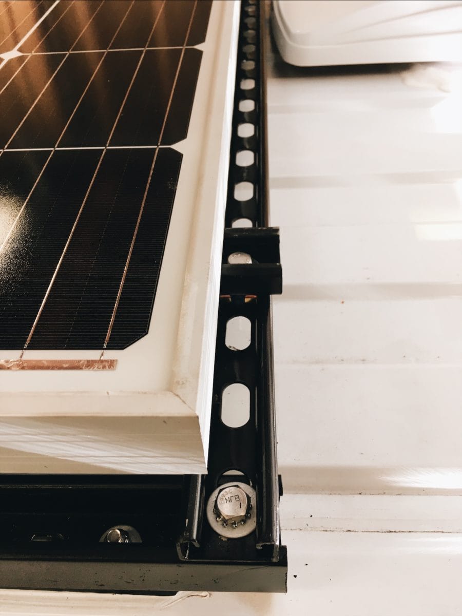 DIY Unistrut Roof Rack for Solar Panels Ram Promaster Van Roof Rack