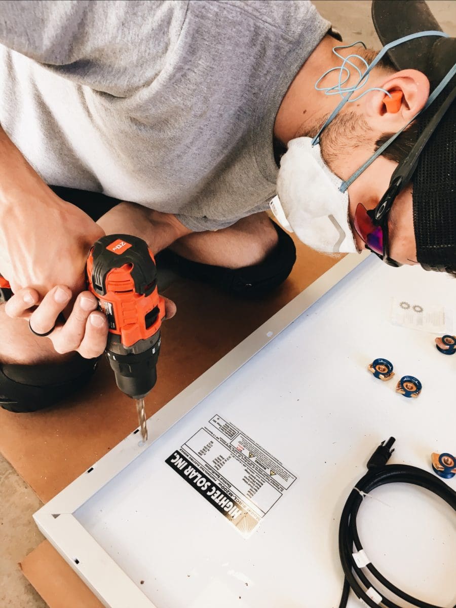 DIY Unistrut Roof Rack for Solar Panels Ram Promaster Van Roof Rack