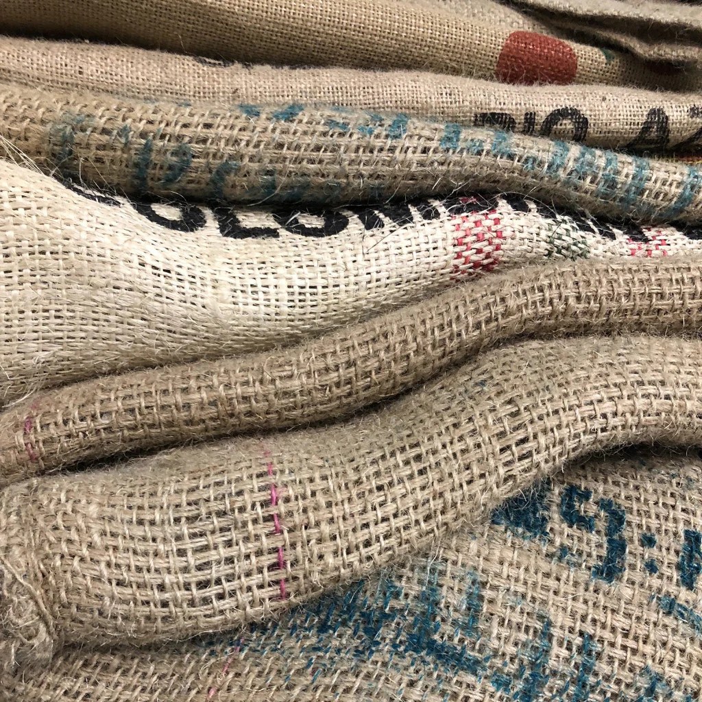 Coffee Jute Bags Actual Coffee