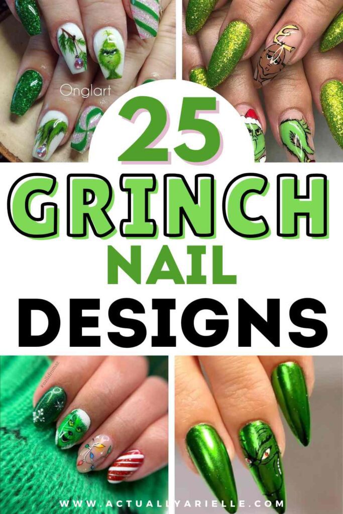 25 Simple Grinch Nails for a Festive Christmas Actually Arielle