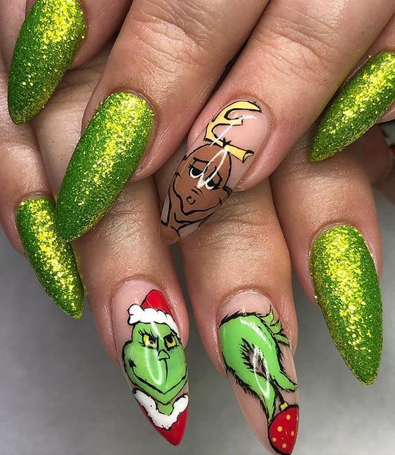 25 Simple Grinch Nails for a Festive Christmas Actually Arielle