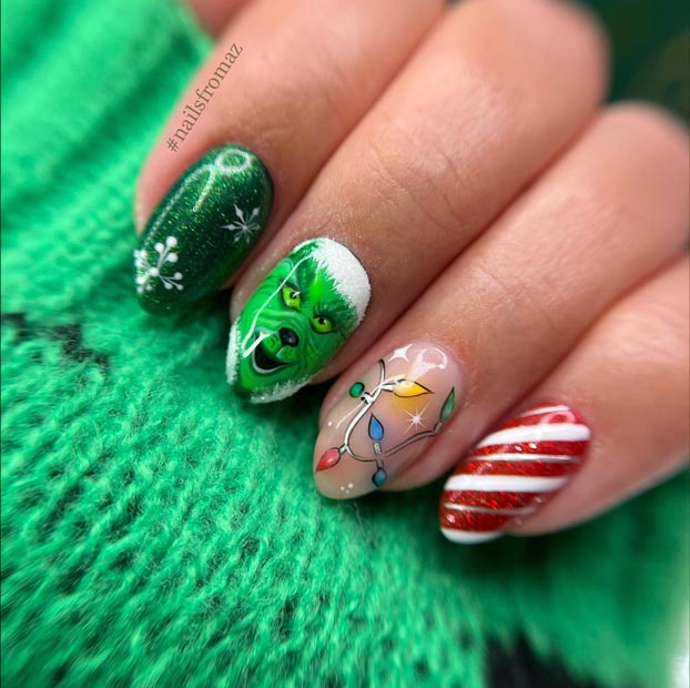25 Simple Grinch Nails for a Festive Christmas Actually Arielle