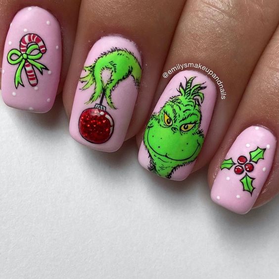 25 Simple Grinch Nails for a Festive Christmas Actually Arielle
