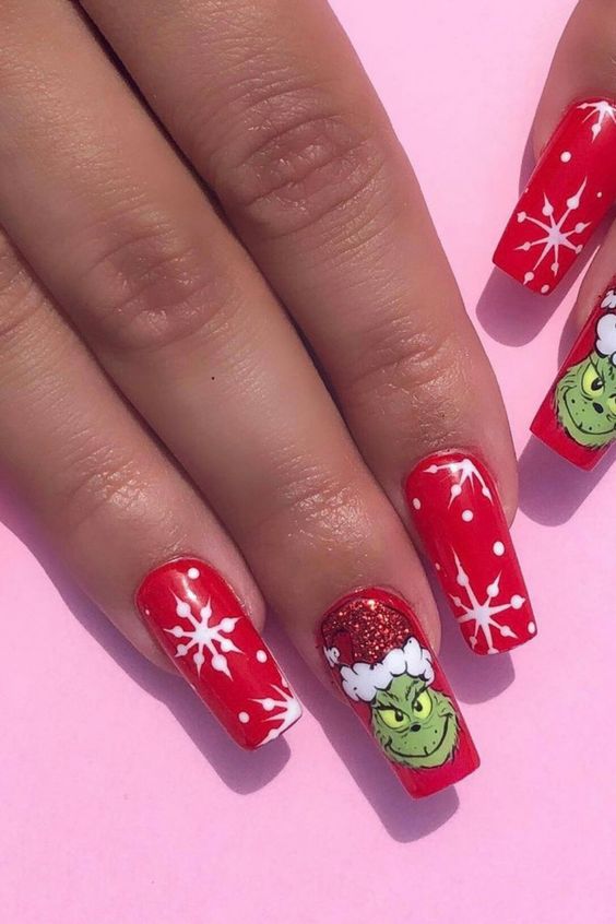 25 Simple Grinch Nails for a Festive Christmas Actually Arielle