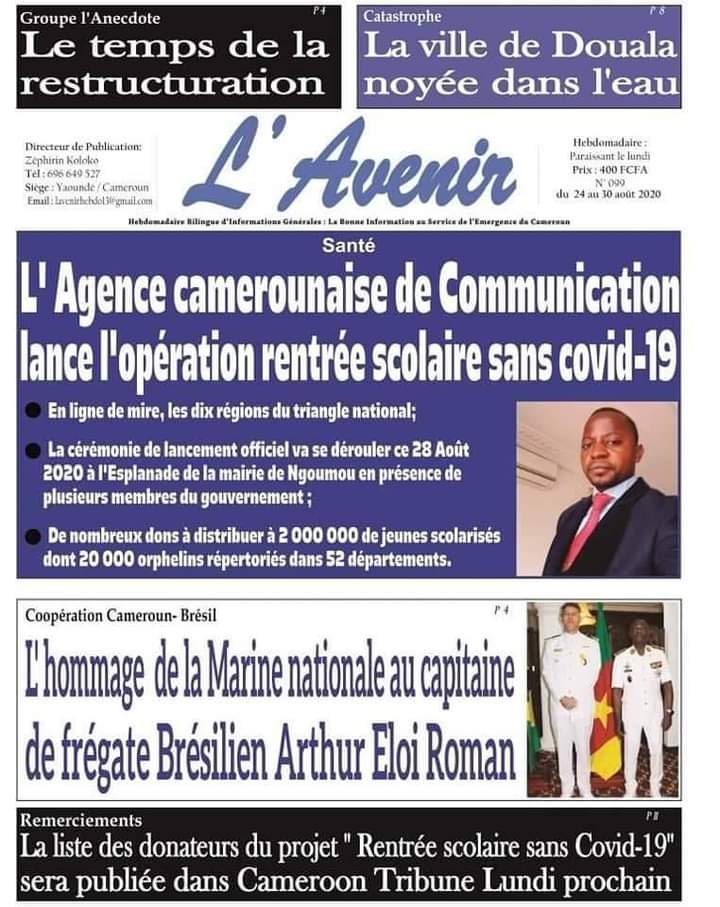 Kiosque quelques titres de ce lundi 24 août 2020