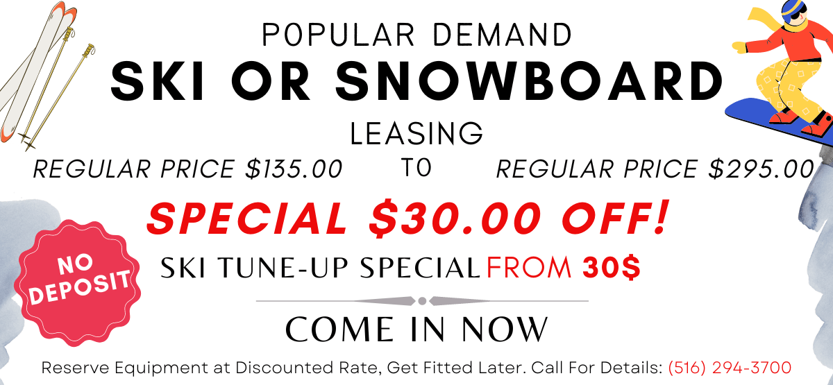 Brand Name Ski Equipment Rent or Buy the Best!