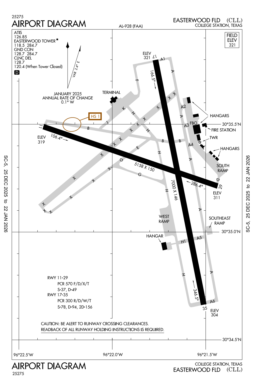 KCLL/Easterwood Field General Airport Information
