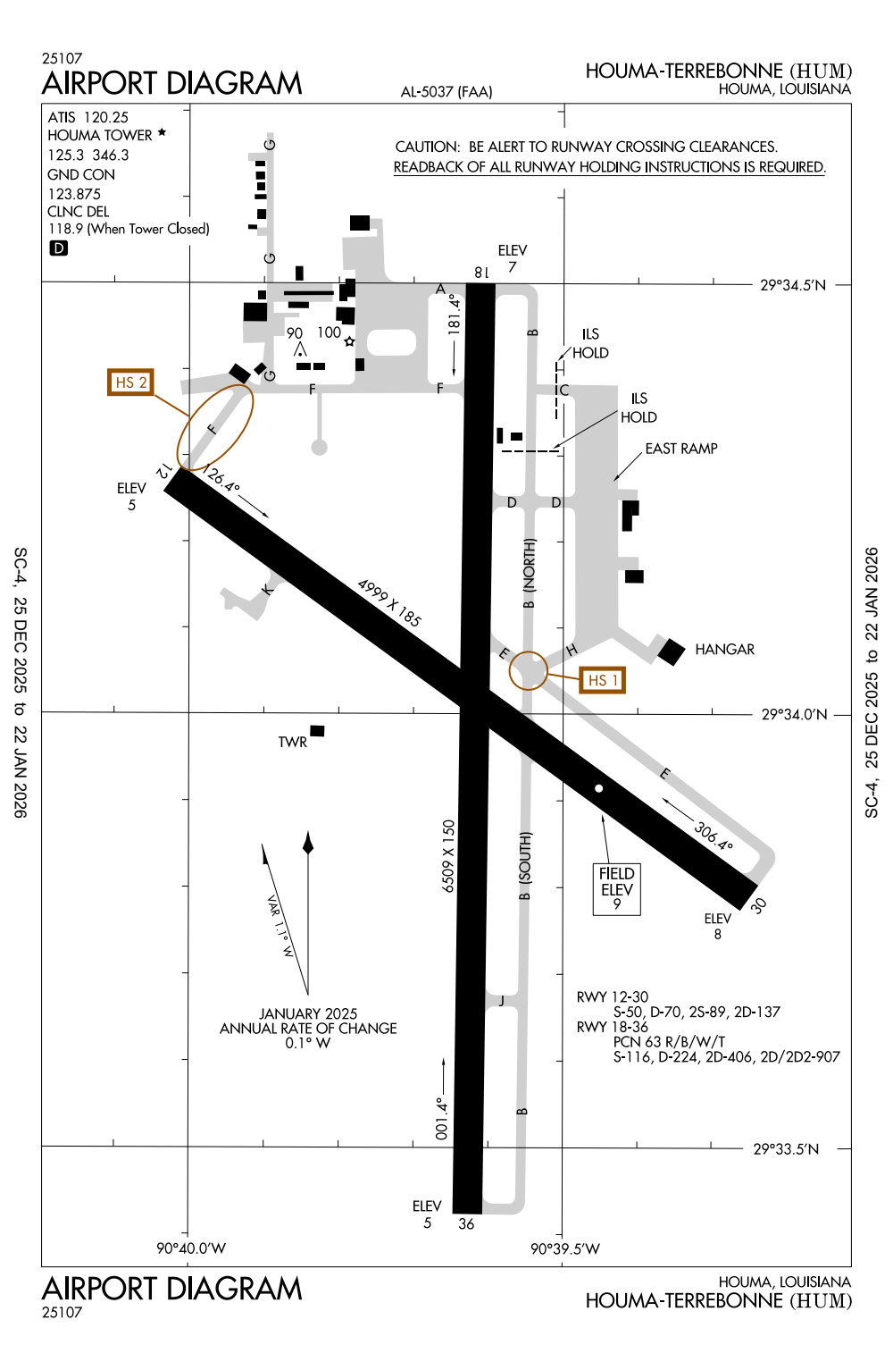 KHUM/HoumaTerrebonne General Airport Information