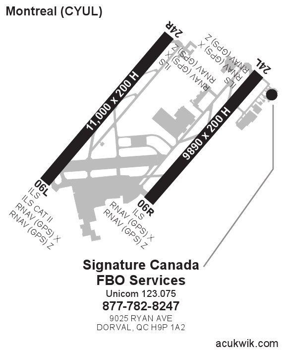 CYUL/Montreal/Pierre Elliott Trudeau Intl General Airport Information