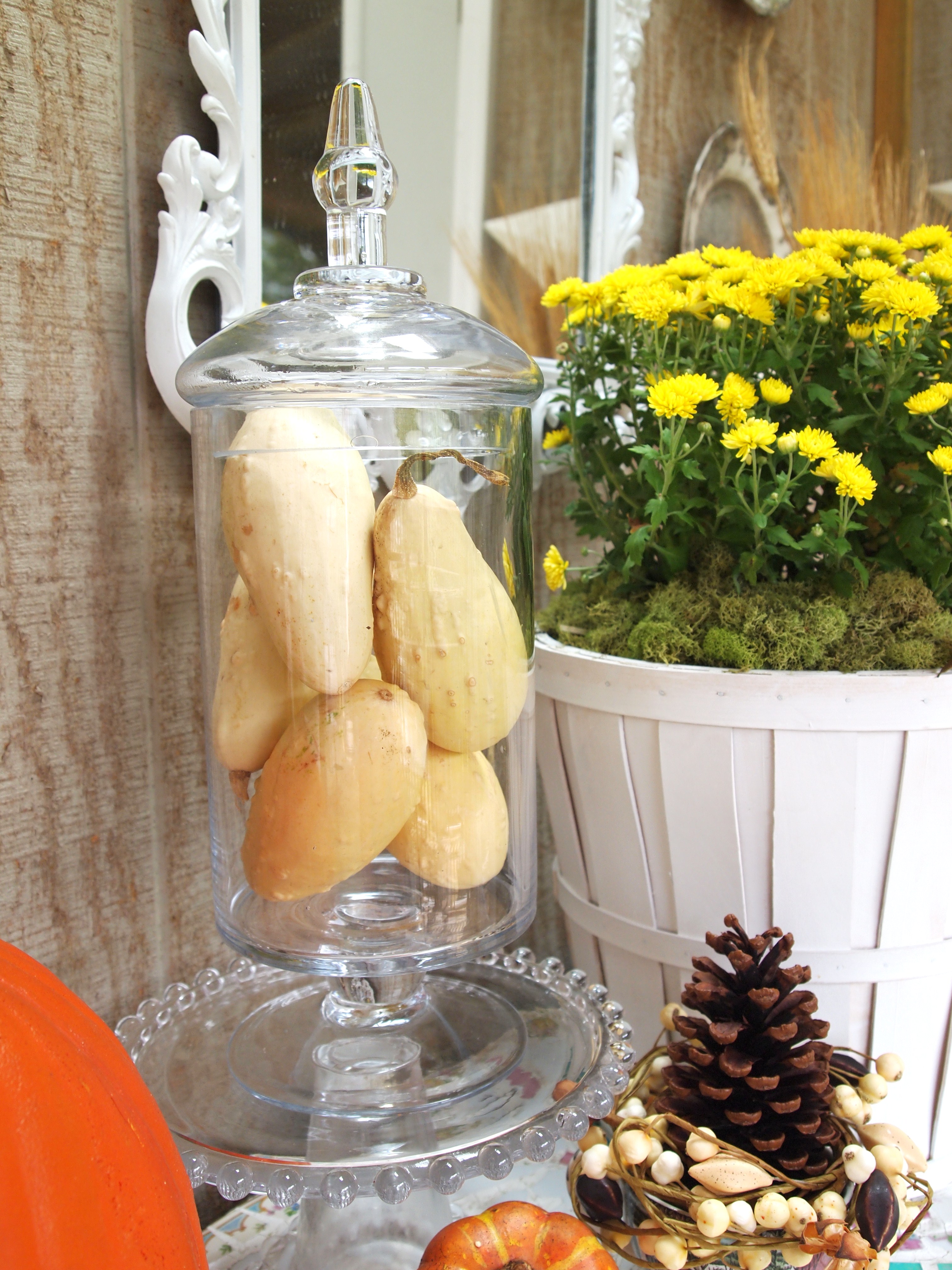 A Little Fall Decorating on my Outdoor Buffet A Cultivated Nest