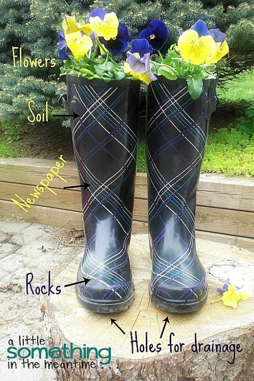 10 Adorable Rain Boot Planter Ideas A Cultivated Nest