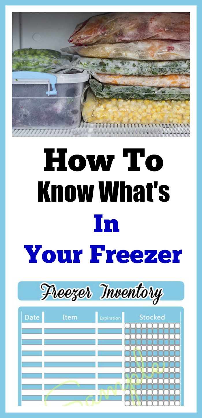 free printable freezer inventory sheet