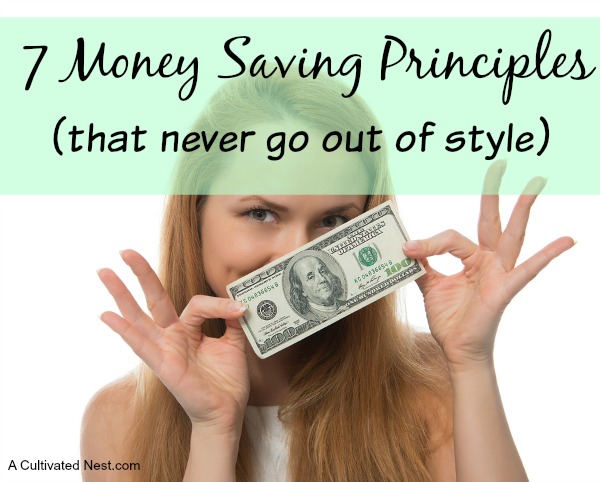 7 Money Saving Principles