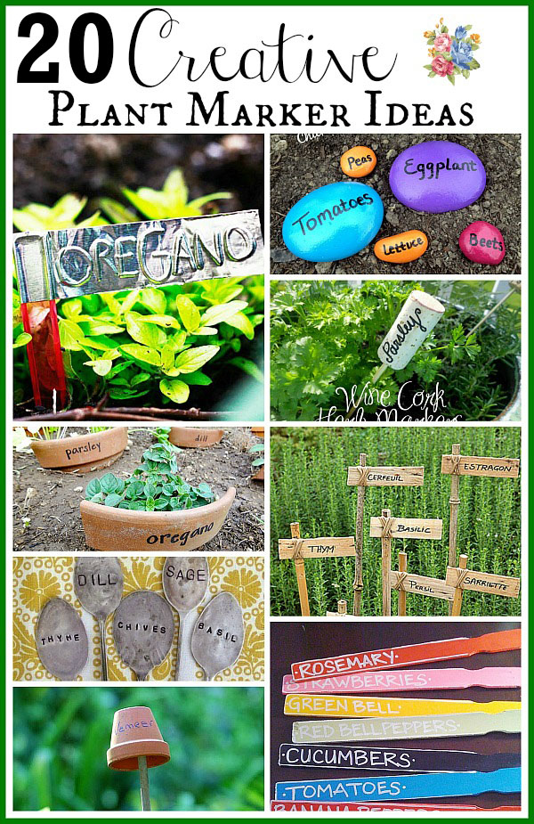 20 Creative Plant Marker Ideas for Your Garden A Cultivated Nest