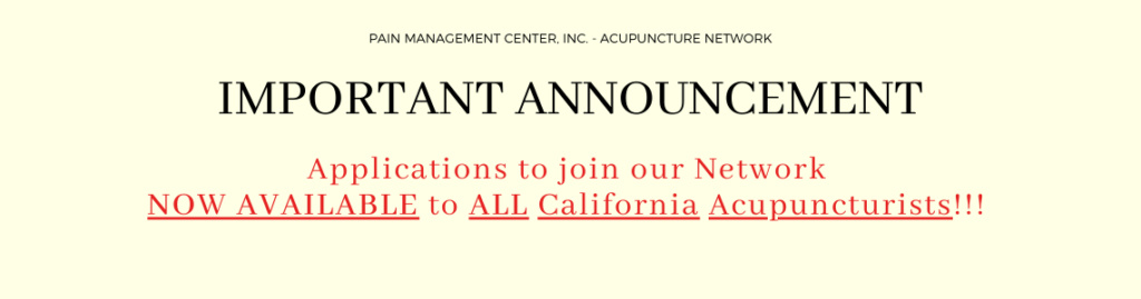 Join Our Team! Acupuncture Network