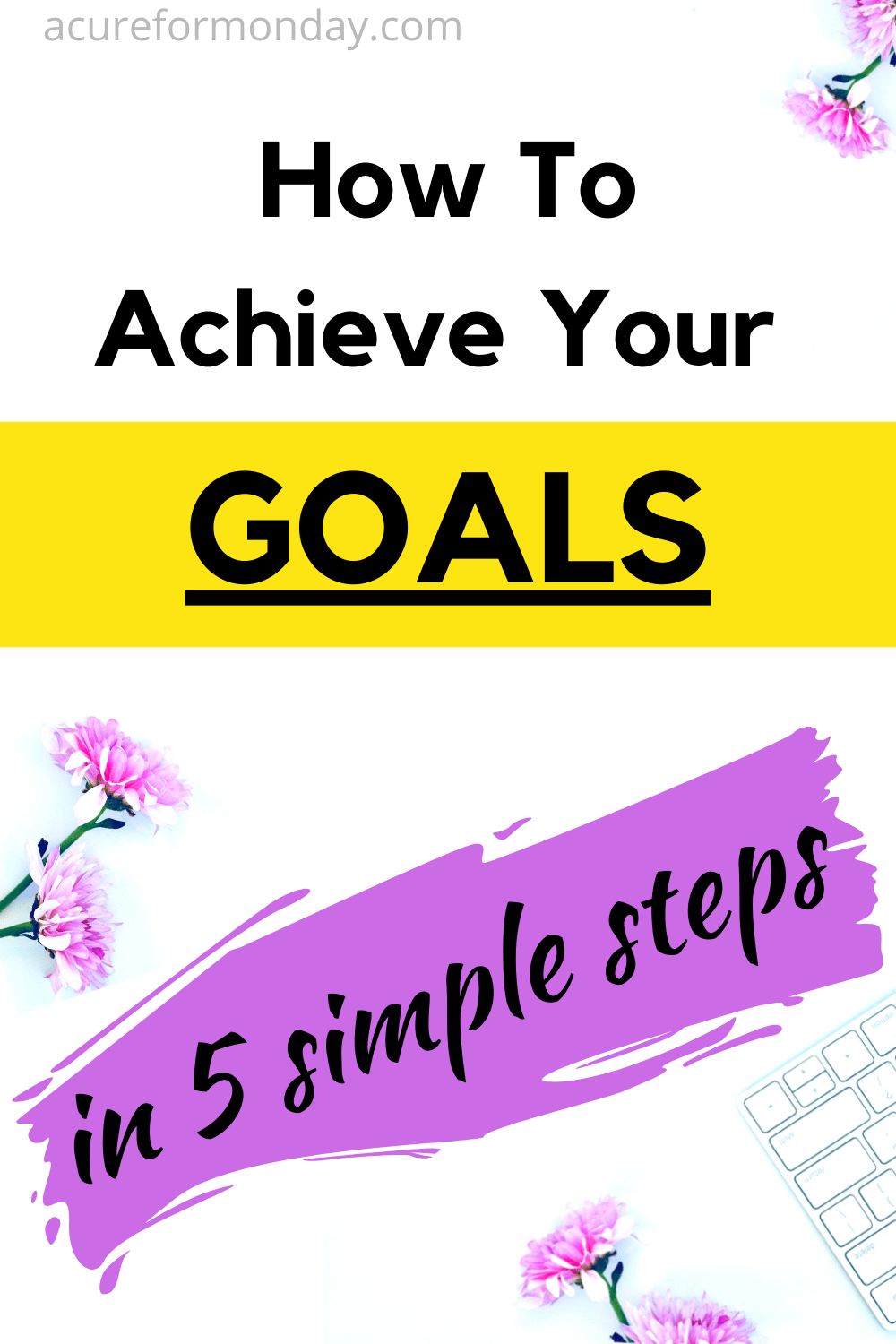 How To Achieve Your Goals In 5 Proven Steps A Cure for Monday