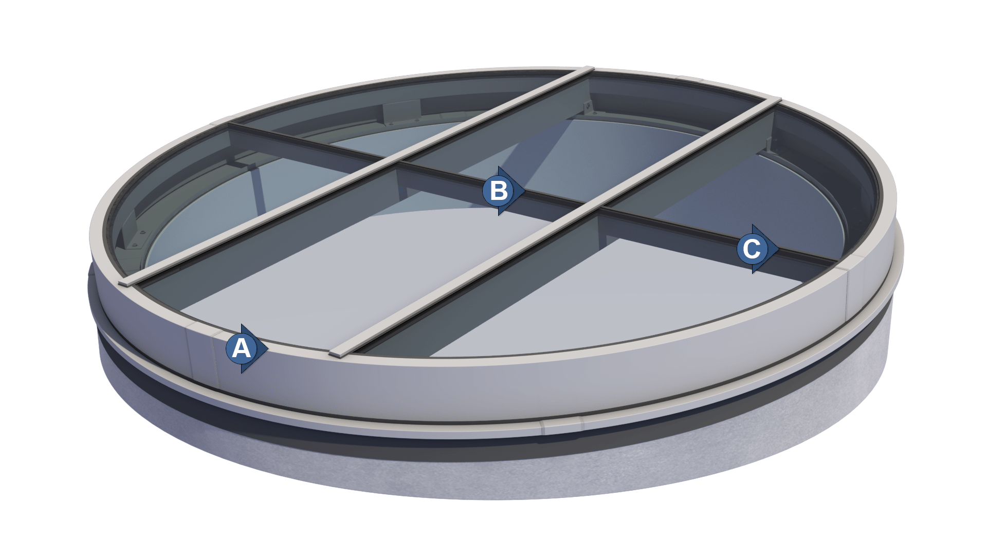 Round Skylight Acurlite Structural Skylights Inc