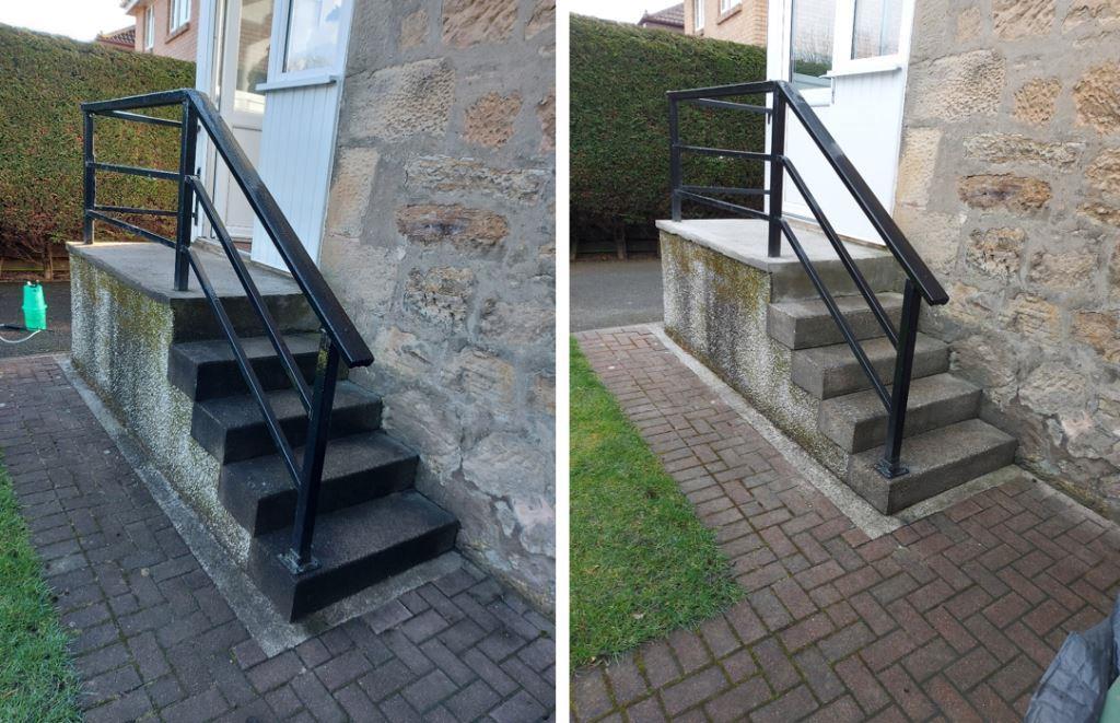 Cleaning Old Concrete Steps Concrete Cleaner Case Study
