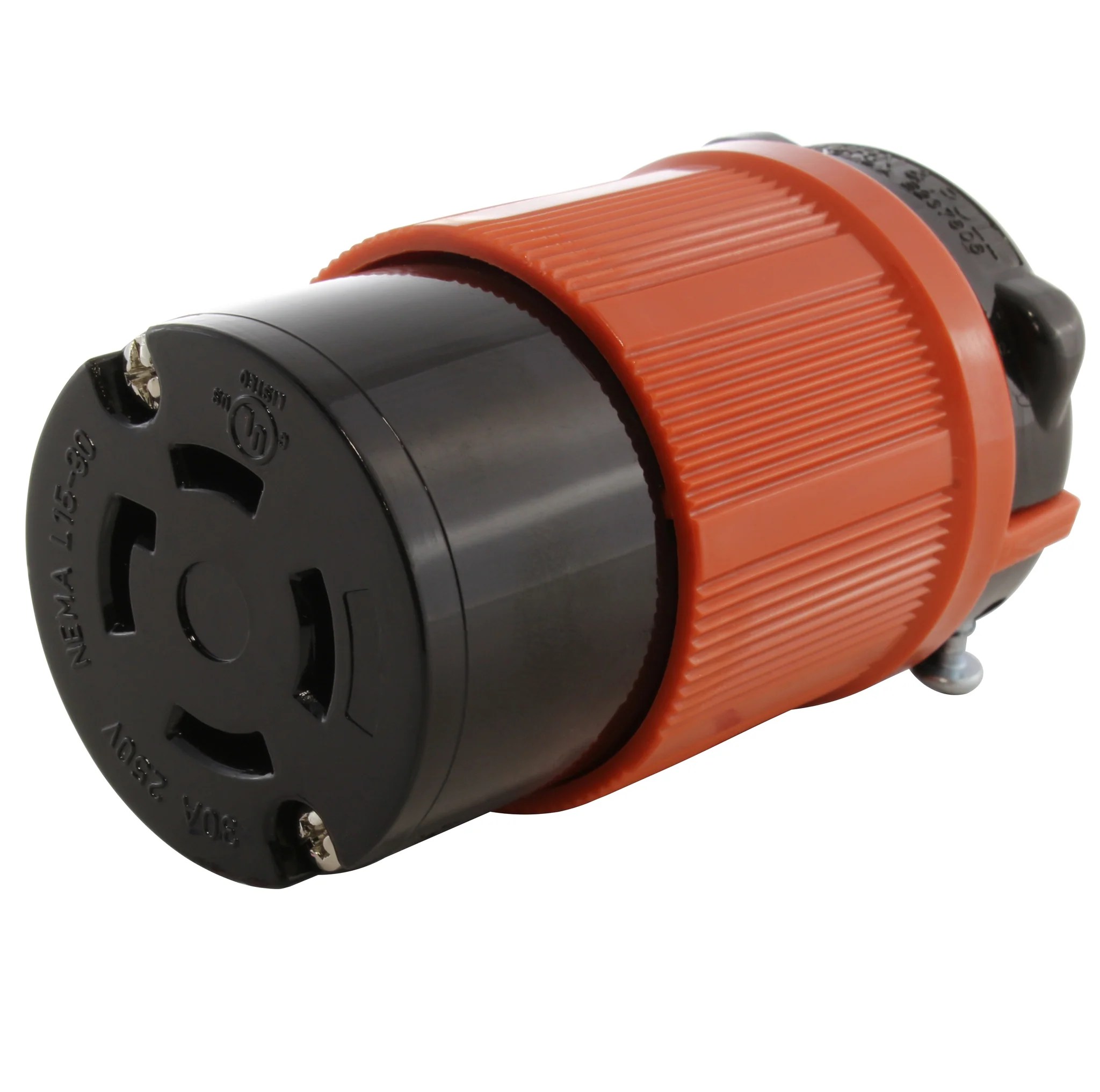 AC WORKS® NEMA L1530R 3Phase 30A 250V 4Prong Locking Female