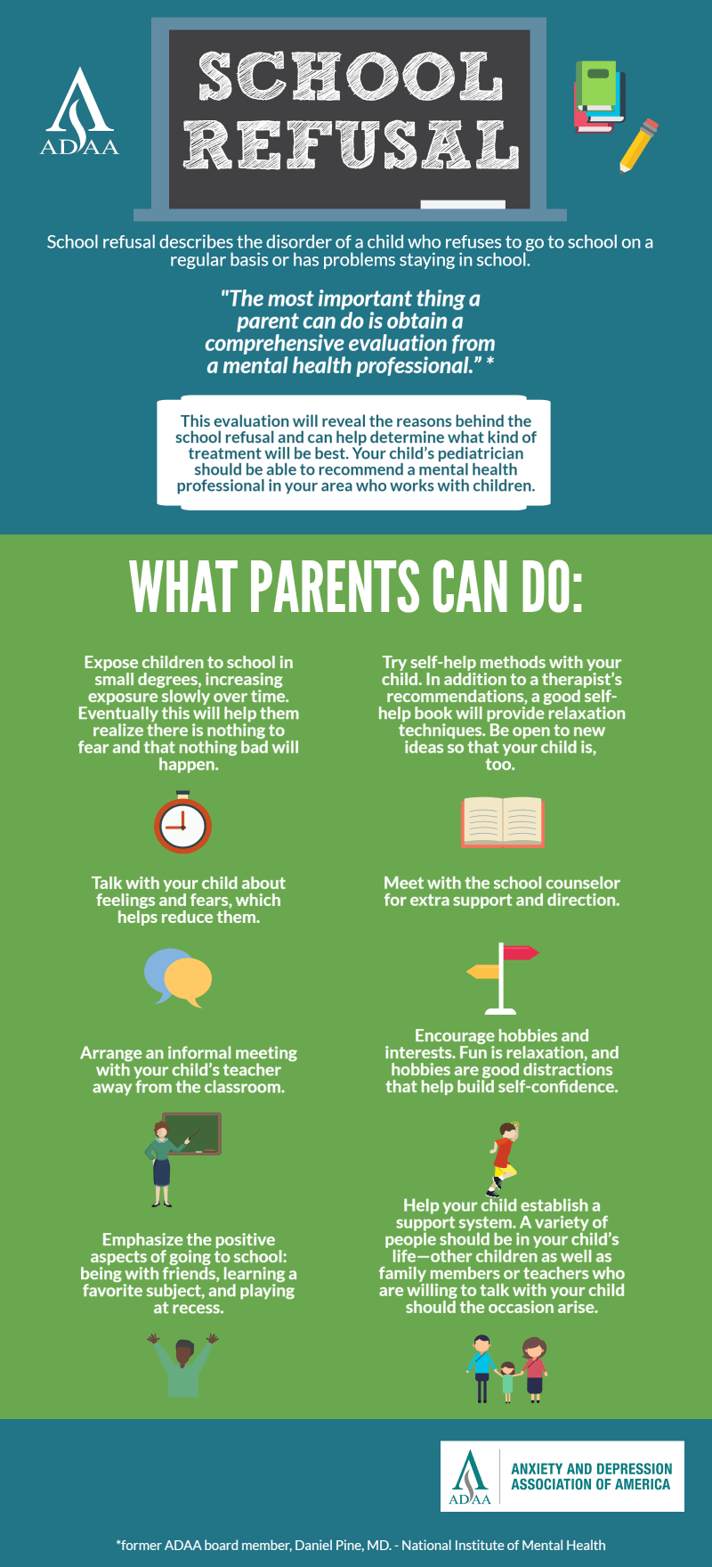 School Refusal Anxiety and Depression Association of America, ADAA